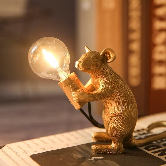 The Mice Lamp Gold Sitting | Sage & Sill