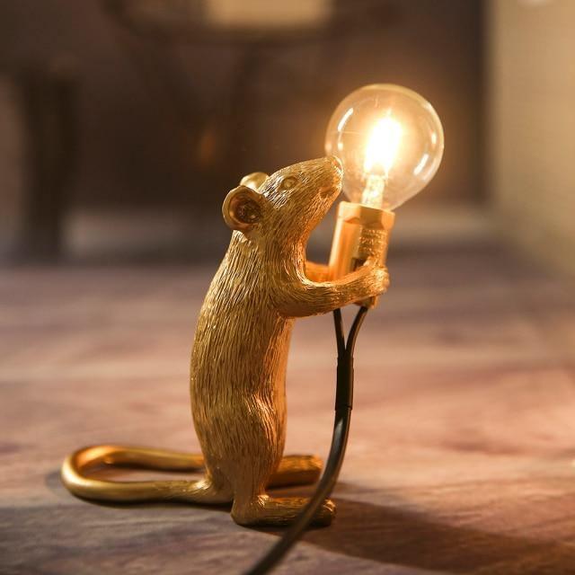 The Mice Lamp Gold Standing | Sage & Sill