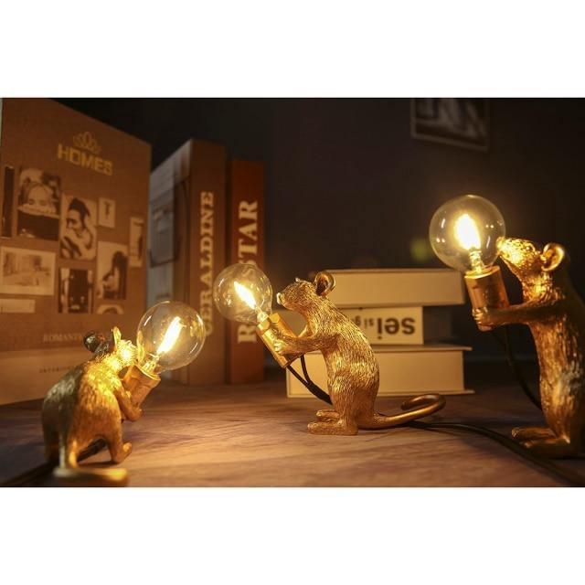 The Mice Lamp Gold 3-Piece Set | Sage & Sill