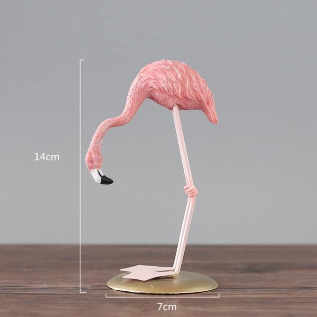Tropical Flamingo Figurines Looking Down | Sage & Sill
