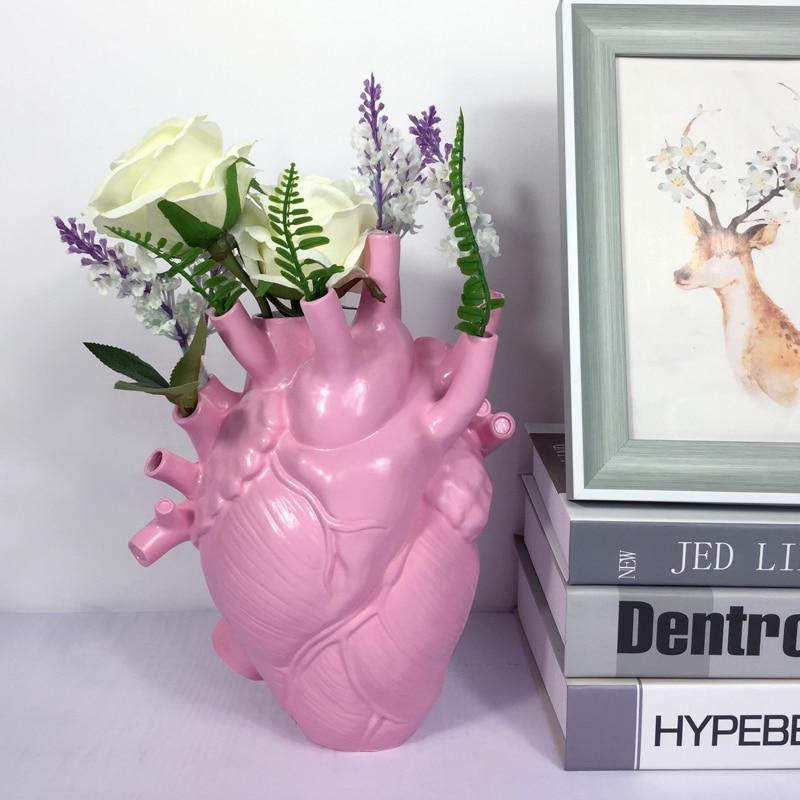 Anatomical Heart Ceramic Vase Pink / Small | Sage & Sill
