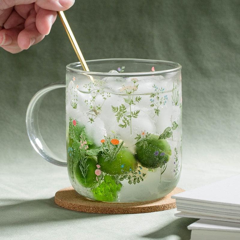 Flora Glass Mug + Cup Tall Mug | Sage & Sill
