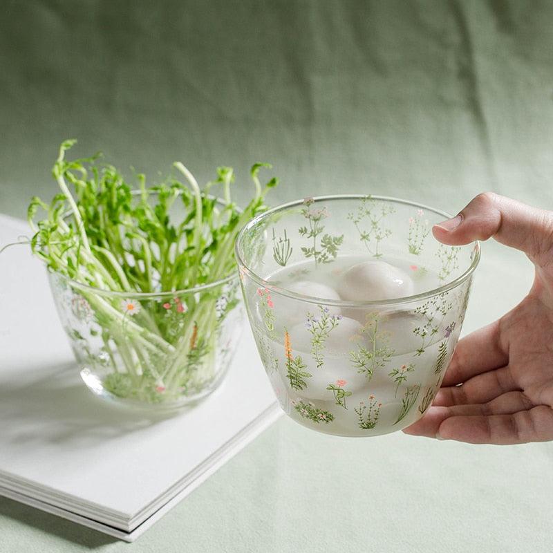 Flora Glass Mug + Cup Glass Cup | Sage & Sill