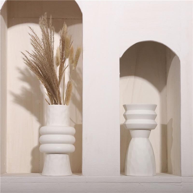 Alora White Ceramic Vases | Sage & Sill