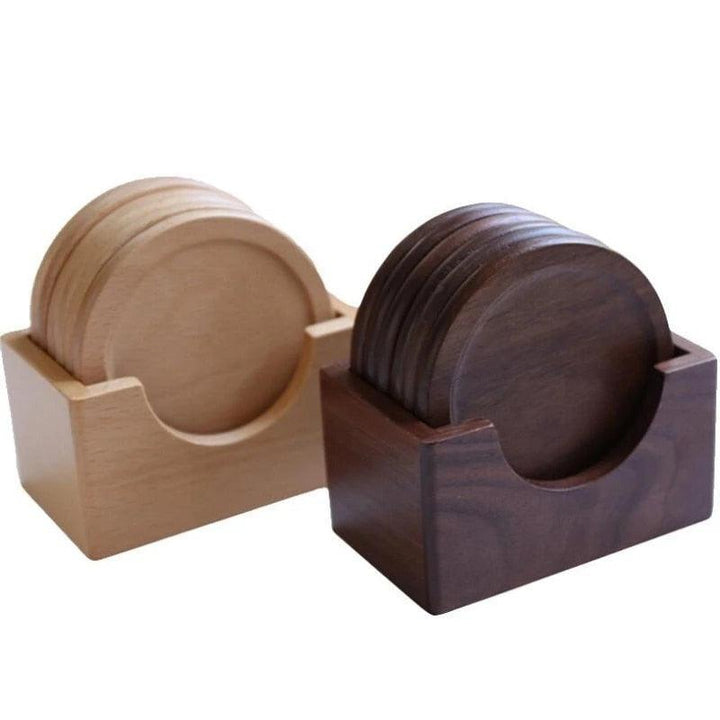 Pine Wood Coasters 6-Piece Set | Sage & Sill