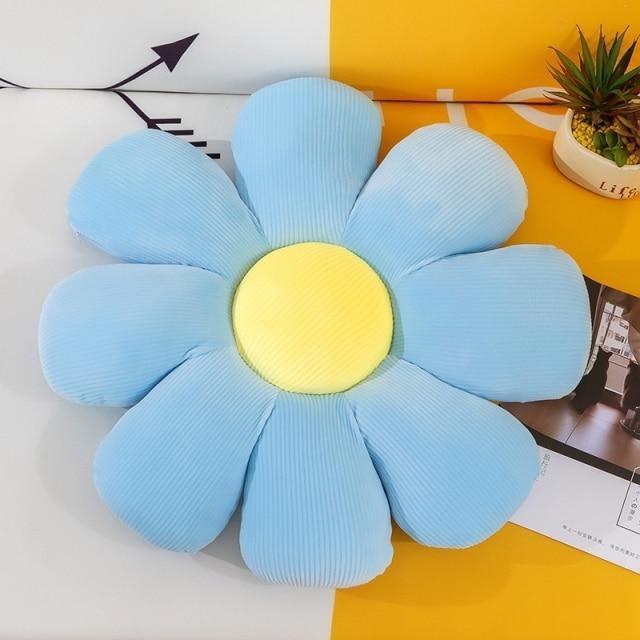 Flower Shaped Cushion Throw Pillow SkyBlue / S- 36cm / 14.1'' | Sage & Sill