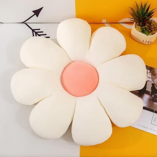 Flower Shaped Cushion Throw Pillow White / S- 36cm / 14.1'' | Sage & Sill