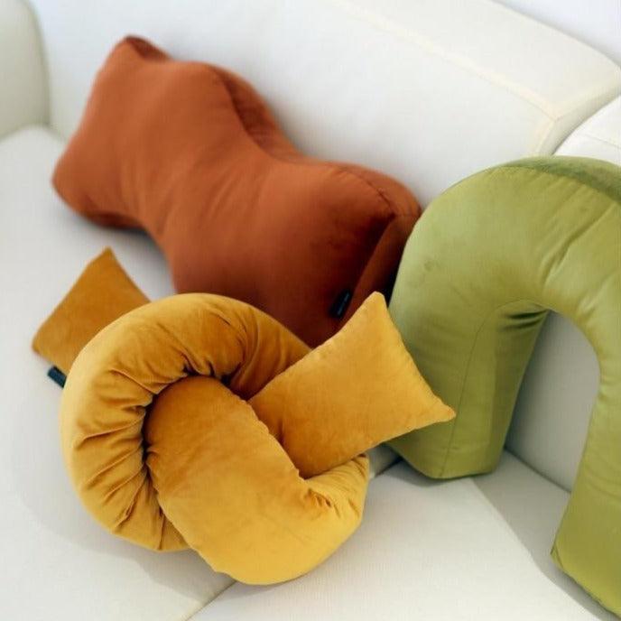 Velvety Retro Shapes Pillow | Sage & Sill