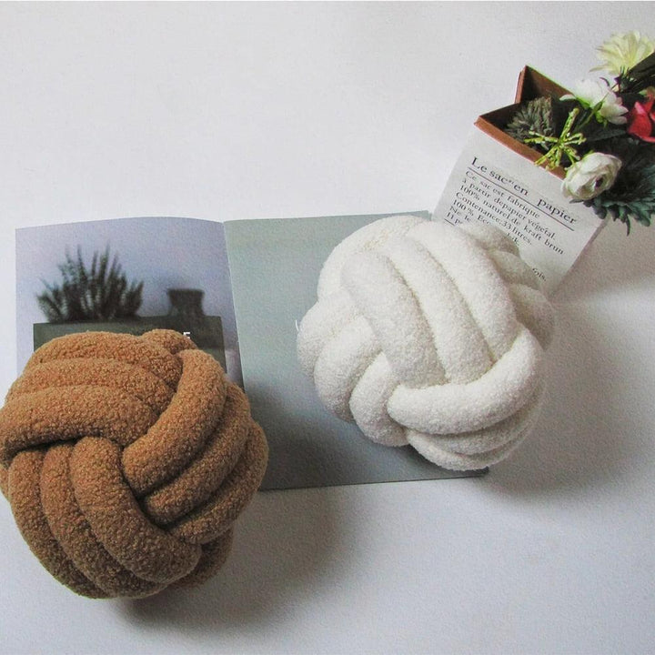 Triple Knot Cotton Fleece Pillow | Sage & Sill