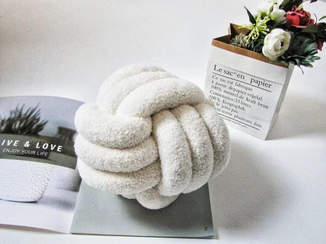 Triple Knot Cotton Fleece Pillow | Sage & Sill
