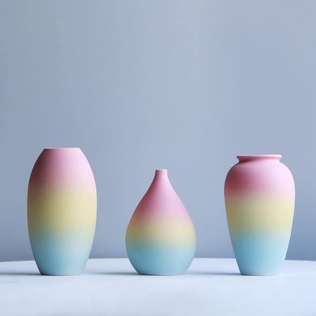 Ombre Rainbow Flower Vases Set of A | Sage & Sill