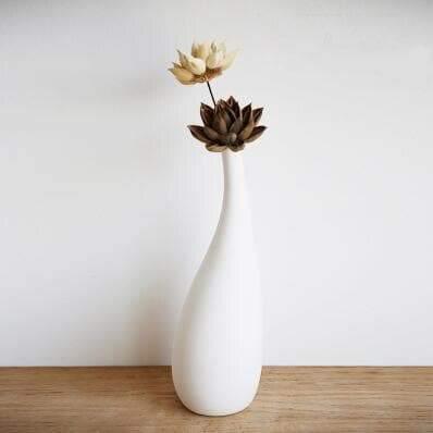 Water Drop White Porcelain Vase | Sage & Sill