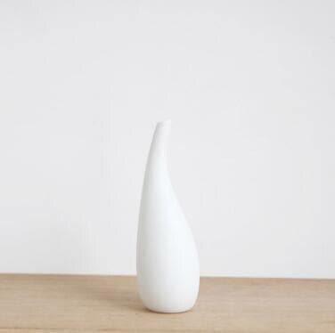 Water Drop White Porcelain Vase H: 19cm | Sage & Sill