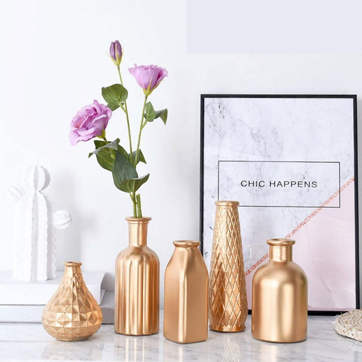 Elegant Gold Tabletop Vases | Sage & Sill