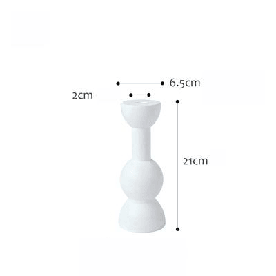 Finesse Candle Holders White / Pino | Sage & Sill