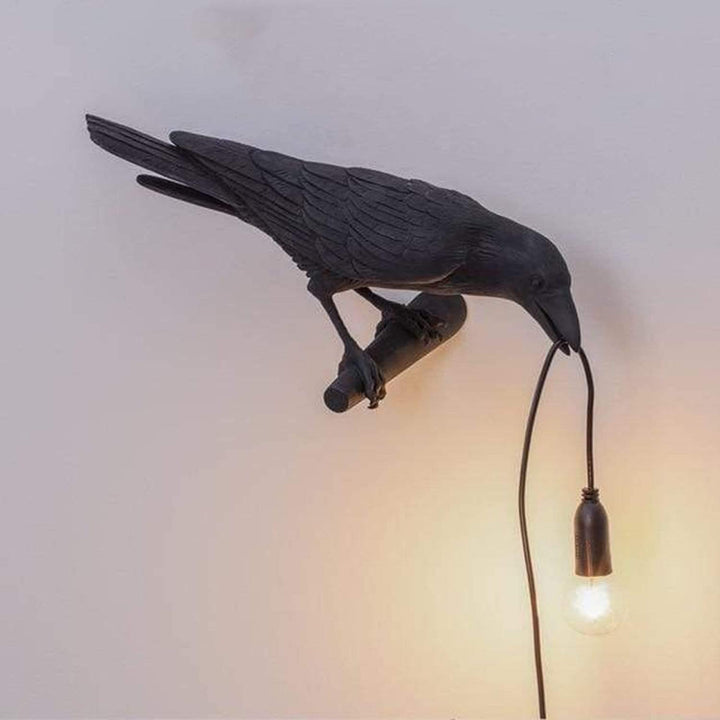 The Raven Bird Lamp Black / Wall Right / US | Sage & Sill