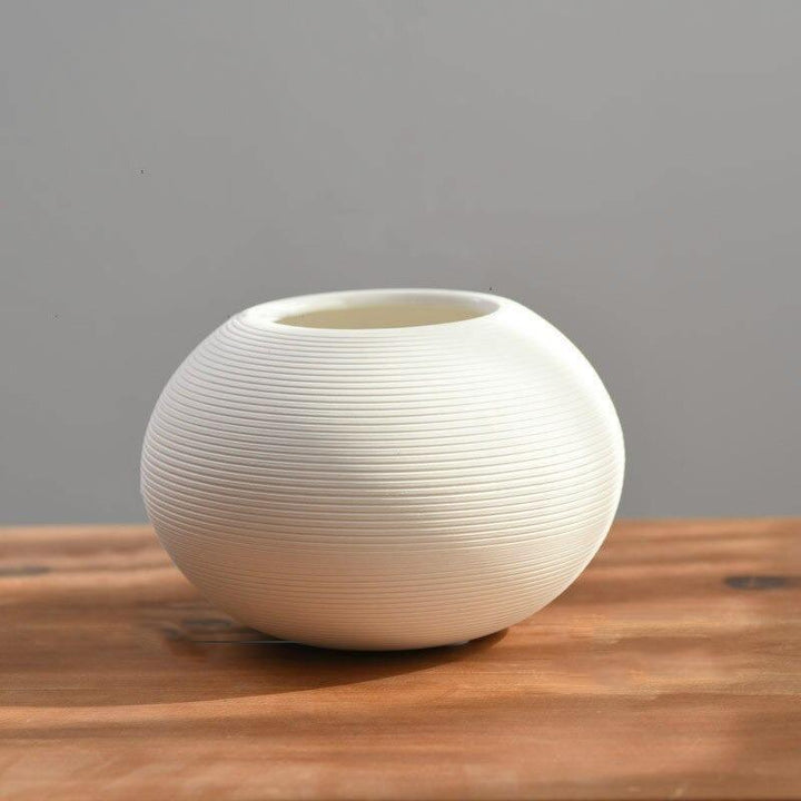 Simplicity in White Vase Oval with Wide Top | Sage & Sill