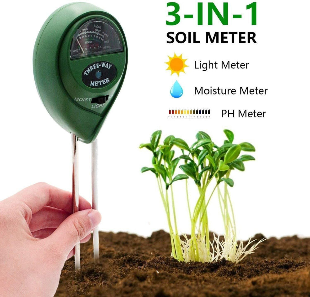 3-In-1 Battery-Free Soil Moisture, Light, and pH Meter | Sage & Sill