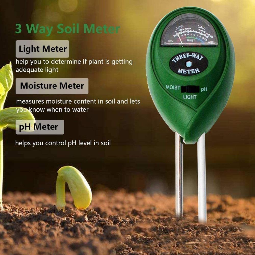 3-in-1 Soil Tester, with Soil Moisture/Light/pH Tester, for Indoor, Ou –  GizModern
