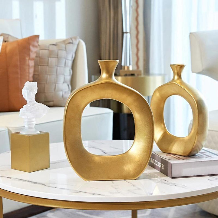 Sophia Gold Hollow Vases | Sage & Sill
