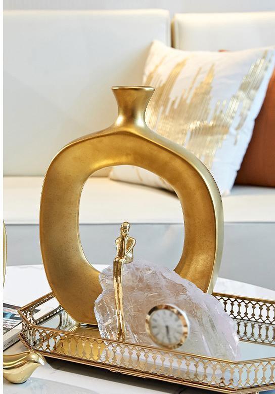 Sophia Gold Hollow Vases | Sage & Sill