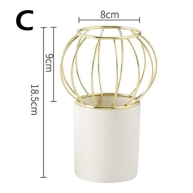 Lantern Vase White / C | Sage & Sill