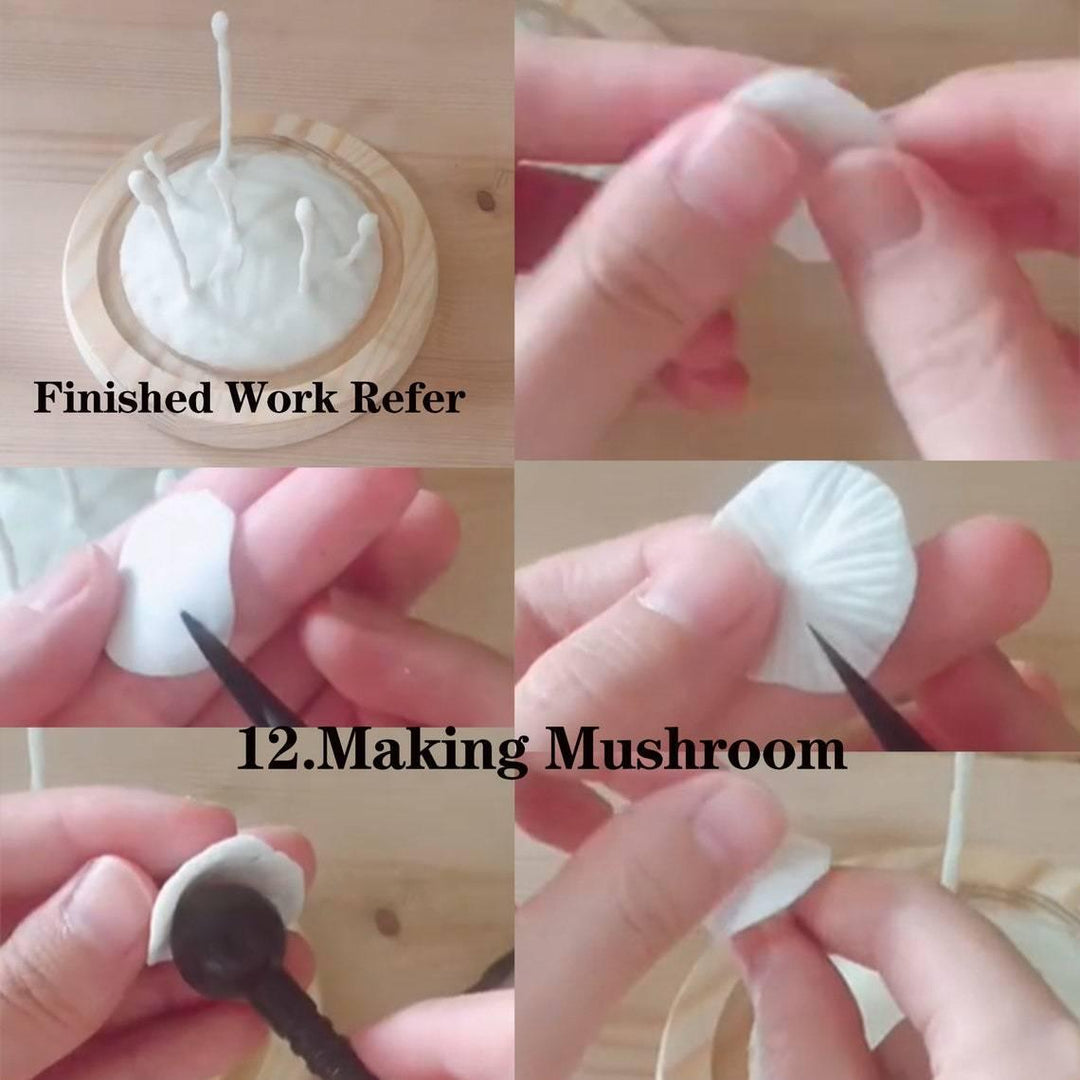 DICOSMETIC DIY Mushroom Elf Charm Keychain Making Kit 