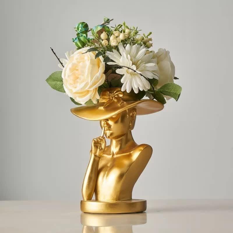 Lady Hat Vase Gold | Sage & Sill